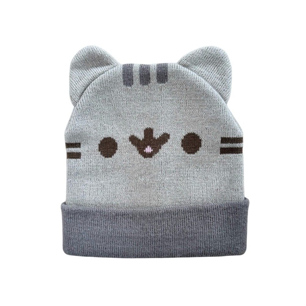 Pusheen The Cat Ears Face Beanie Hat Snow Winter Ski Sports Kids Hats Beanies